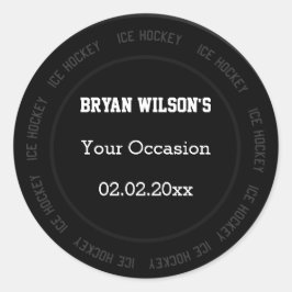 Gepersonaliseerde stickers IJshockey thema