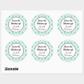 Gepersonaliseerde Stickers Mint Kitchen (Vel)
