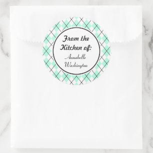 Gepersonaliseerde Stickers Mint Kitchen