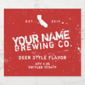 Gepersonaliseerde Stickers van bierlabels (Enkel label)