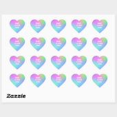 Gepersonaliseerde Stickers van het Hart van de Gra (Vel)