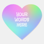 Gepersonaliseerde Stickers van het Hart van de Gra (Voorkant)