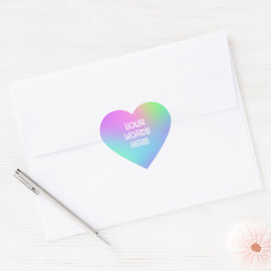 Gepersonaliseerde Stickers van het Hart van de Gra