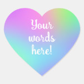 Gepersonaliseerde Stickers van het Hart van de Gra (Voorkant)