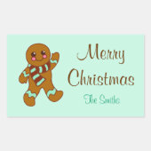 Gepersonaliseerde Stickers van Mint Gingerbrood (Voorkant)