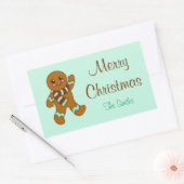 Gepersonaliseerde Stickers van Mint Gingerbrood (Envelop)