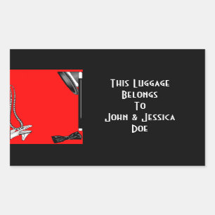 Gepersonaliseerde stickers voor koffer reizen
