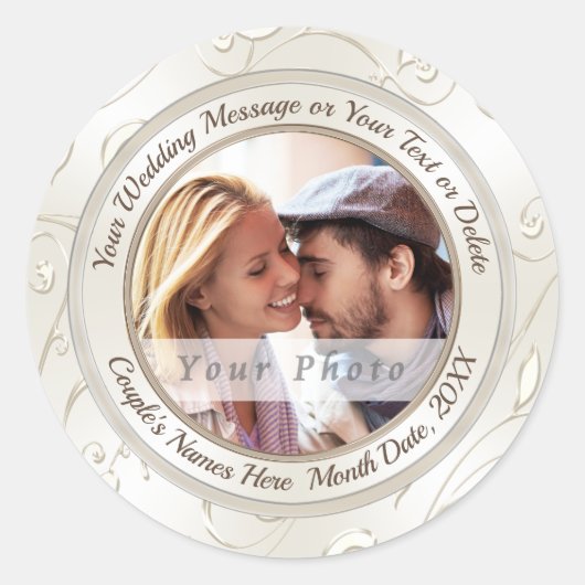 Gepersonaliseerde Stickers voor Wedding Favors Env (Voorkant)