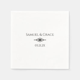 Gepersonaliseerde Stijlvolle 60ste Diamant Jubileu Servet