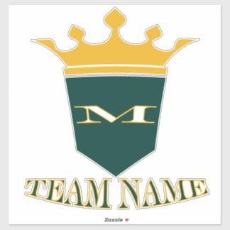 Gepersonaliseerde stijlvolle aangepaste teamnaam sticker