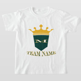 Gepersonaliseerde stijlvolle aangepaste teamnaam t-shirt