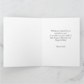 Gepersonaliseerde stijlvolle eenvoudige verjaardag kaart (Binnen)