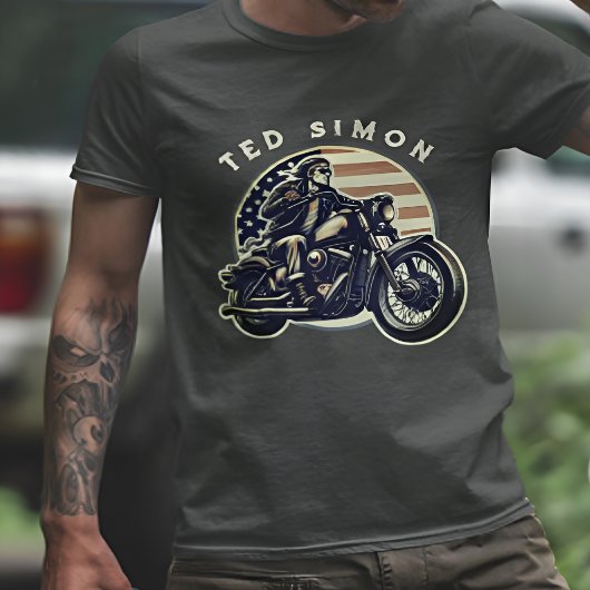 Gepersonaliseerde stijlvolle &  fietsliefhebber t-shirt