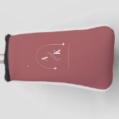 Gepersonaliseerde & stijlvolle golfclub golfheadcover (Voorkant)