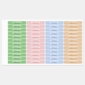Gepersonaliseerde stijlvolle Kinder terug naar sch Labels (Vel)