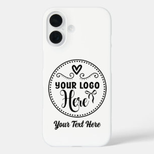 Gepersonaliseerde Stijlvolle Logo Modern Custom Br iPhone 16 Hoesje