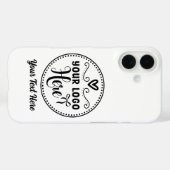 Gepersonaliseerde Stijlvolle Logo Modern Custom Br Case-Mate iPhone Case (Achterkant (horizontaal))