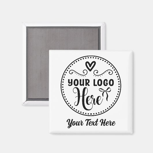 Gepersonaliseerde Stijlvolle Logo Modern Custom Br Magneet (Voorkant / Achterkant)
