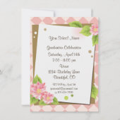 Gepersonaliseerde stijlvolle meisje afstuderen uit kaart (Achterkant)