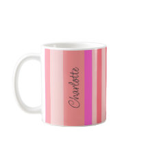 Gepersonaliseerde stijlvolle moderne roze streep