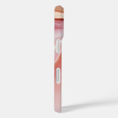 Gepersonaliseerde Stijlvolle Roze Gouden Agaat Mar Case-Mate iPhone Case (Achterkant / Rechts)