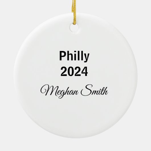 Gepersonaliseerde Stijlvolle Zwarte Vrouw bij LOVE Keramisch Ornament (Achterkant)