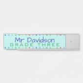 Gepersonaliseerde Stippen met kleurcode voor leraa Deurbordje (Voorkant)