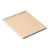 Gepersonaliseerde Stippen met kleurcode voor leraa Notitieblok (Schuin)