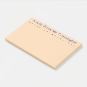 Gepersonaliseerde Stippen met kleurcode voor leraa Post-it® Notes (Schuin)