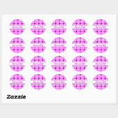 Gepersonaliseerde Stippen patroon Ronde Sticker (Vel)