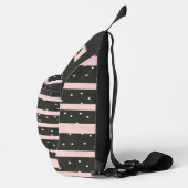 Gepersonaliseerde stippen & strepen sling bag (Rechts)