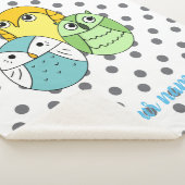 Gepersonaliseerde stippen zouden patroon kinder wi sherpa deken (3/4)