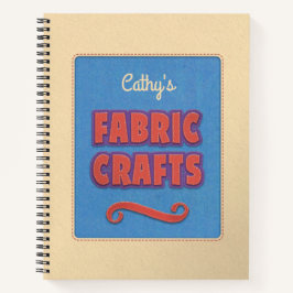 Gepersonaliseerde stoffen ambachten notitieboek