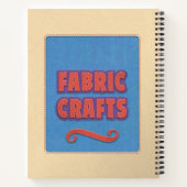 Gepersonaliseerde stoffen ambachten notitieboek (Achterkant)