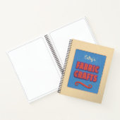 Gepersonaliseerde stoffen ambachten notitieboek (Binnen)