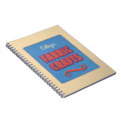Gepersonaliseerde stoffen ambachten notitieboek (Rechterzijde)