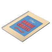 Gepersonaliseerde stoffen ambachten notitieboek (Linkerzijde)