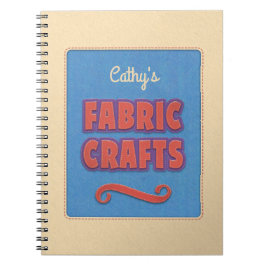 Gepersonaliseerde stoffen ambachten notitieboek