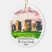 Gepersonaliseerde Stonehenge Ornament, Engeland Gi Keramisch Ornament (Links)