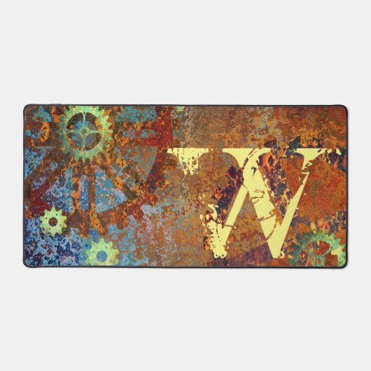 Gepersonaliseerde stoomponsklokken bureaumat (Voorkant)