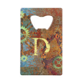 Gepersonaliseerde stoomponsklokken creditkaart flessenopener (Achterkant)