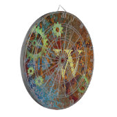 Gepersonaliseerde stoomponsklokken dartbord (Voorkant Links)