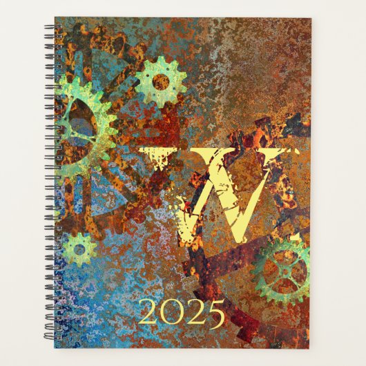 Gepersonaliseerde stoomponsklokken planner (Voorkant)
