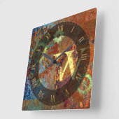 Gepersonaliseerde stoomponsklokken vierkante klok (Hoek)