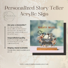 Gepersonaliseerde Story Teller Acryl Teken Acryl Bord