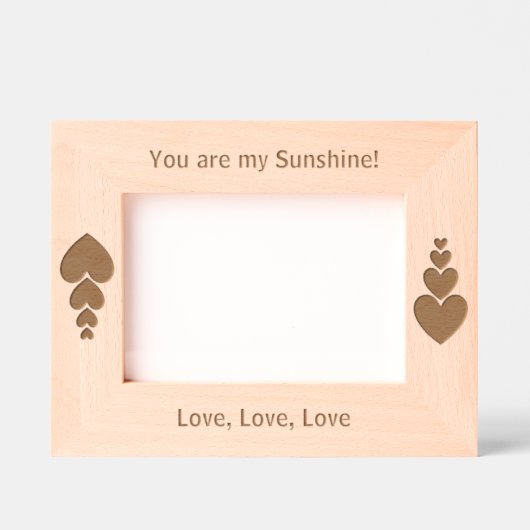 Gepersonaliseerde stralingsstralen, jij bent mijn  gegraveerde lijstjes (Voorkant)