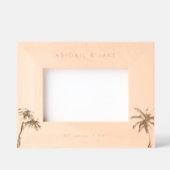 Gepersonaliseerde strand bruiloft foto gegraveerde lijstjes (Voorkant)