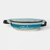 Gepersonaliseerde Strandfoto Ocean Blue Heuptasje (Voorkant)