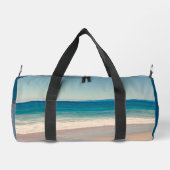 Gepersonaliseerde Strandfoto Ocean Blue Plunjezak (Achterkant)