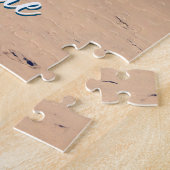 Gepersonaliseerde Strandfoto Ocean Blue Schilderac Legpuzzel (Zijkant)